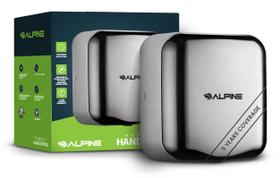 Secador de mãos automático Alpine High Speed 110-120V em aço inoxidável Secador de mãos automático Alpine High Speed 110-120V em aço inoxidável