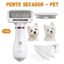 Secador De Pelo DS Escova Pente Pet Tosa Profissional Portátil 110V ótimo para uso frequente