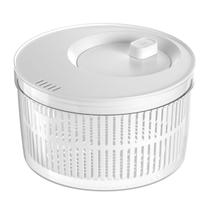 Secador de Salada 5.5 L Organizador Manual Folhas Giratório Legumes Verduras Alface Alimento Geladeira Cestos Centrífuga