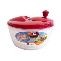 Secador de Salada Centrifuga de Verduras Manual Grande 4 L - Vermelho