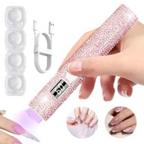 Secador de Unhas UV Portátil Recarregável peccera Rosa Secador de Unhas UV Portátil Recarregável peccera Rosa