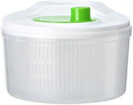 Secador de vegetais Salad Spinner manual branco verde 0,9 kg Secador de vegetais Salad Spinner manual branco verde 0,9 kg