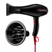 Secador E Difusor Cachos Mondial Turbo Color Red 1900w/2000w