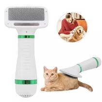Secador e pente Cão de estimação secador de cabelo 2-em-1 gato cão secador silencioso pente escova aliciamento - EXCELAYES