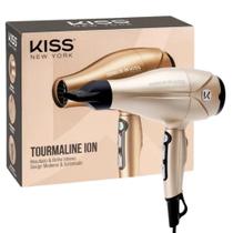 Secador Kiss New York Tourmaline Ion Dourado 2000w 220v Bdp06pbr
