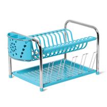 Secador Master Tubo Com Porta Talheres E Copos Azul Turquesa - Niquelart Secador Master Tubo Com Porta Talheres E Copos Azul Turquesa - Niquelart