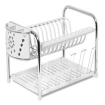 Secador Master Tubo Com Porta Talheres E Copos Branco Home n391-4