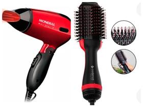 SECADOR MONDIAL KIT ESCOVA SECADORADe Cabelos Mondial 127V SECADOR MONDIAL KIT ESCOVA SECADORADe Cabelos Mondial 127V