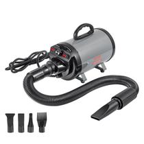 Secador para cães VEVOR 2800W/4,3 HP com velocidade ajustável cinza/preto