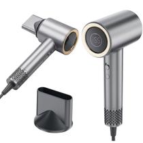 Secador Profissional Bocal Magnético Anti Frizz Display Digital Premium 1500W com Ar Quente e Frio