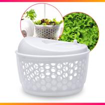 Secador Salada 3.5 Litros Manual Com Cesto Escorrer Plástico