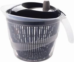 Secador Salada Manual 2.8 Litros Com Cesto Escorrer Plasutil