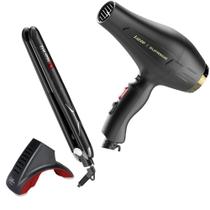 Secador Supreme Lizze 2600w 220v + Prancha X1 Black Zhorn 220v + Suporte