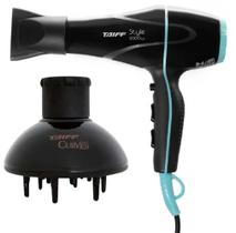 Secador Taiff Style 2000W Profissional com Difusor de Cachos Taiff Curves Secador Taiff Style 2000W Profissional com Difusor de Cachos Taiff Curves