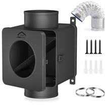 Secador Vent Lint Trap CasaDHG Metal com mangueira de 8 m para eletricidade e gás Secador Vent Lint Trap CasaDHG Metal com mangueira de 8 m para eletricidade e gás