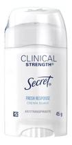 Secret Desodorante Clinical Strength Crema Suave Fresh Response 45g