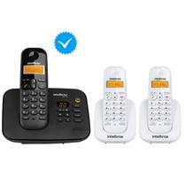 Secretária eletrônica 2 Ramal Branco Intelbras Combo oficial