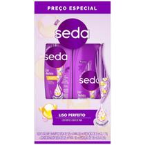 Seda Kit Shampoo 300Ml + Condicionador Liso Perfeito 190Ml