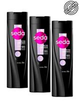 Seda Shampoo Pretos Luminosos Melanin Complex Kit 3x 325ml