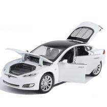 Sedan Tesla Model S P100D Sedan fundido sob pressão em liga de carro de brinquedo em escala 1/32