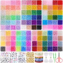 Seed Beads Funtopia 13000 unidades para fabricação de joias com 120 cores