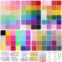 Seed Beads Funtopia 61000 unidades para fabricação de joias com 120 cores