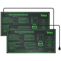 Seedling Heat Mat iPower Durable 10x20cm, pacote com 2 unidades, impermeável