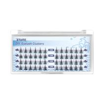 Segmentado Natural Soft Cluster Lashes Handmade Beam Cílios, DIY Cílios Extensão, Cílios Individuais