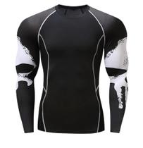 Segunda Pele Camisa Térmica Punisher Camiseta Alta Compressão Rashguard