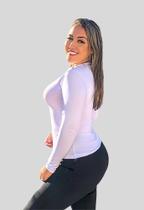 Segunda pele feminina casual em suplex