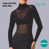 Segunda Pele Manga Longa Gola Alta Fio 40 Selene 9900