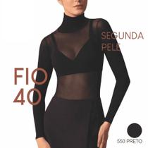 Segunda Pele Selene Fio 40 Manga Longa Gola Alta 9900.001 Segunda Pele Selene Fio 40 Manga Longa Gola Alta 9900.001