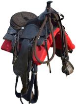 Sela Americana Quarto de Milha Luxo Marrom Completa