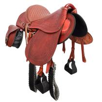 Sela Australiana com aba e Alforge SV04002 - Havana