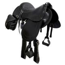 Sela Australiana com aba e Alforge SV04004 - Preta