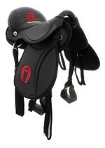 Sela Australiana De Arco Preta Do Mangalarga Bordada Completa 16 Polegadas