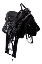 Sela Australiana De Arco Preta Inox Luxo 16 Polegadas + Acessórios