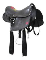 Sela Australiana Preta Do Mangalarga Completa 16 Polegadas Cavalgada