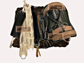 Sela Basto Montaria Completa 13x peças Cavalo Crioulo