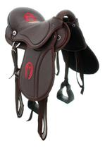 Sela De Arco Australiana Marrom Do Mangalarga Com Bordado Completa 16 Polegadas