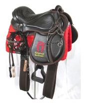 Sela De Arco Mangalarga Soft Gel Australiana Com Abas Top De Linha + Acessórios