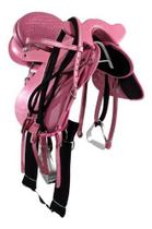 Sela De Cabeça Para Menina Completa Rosa Clara Inox 16 Poleg Couro Sela De Cabeça Para Menina Completa Rosa Clara Inox 16 Poleg Couro