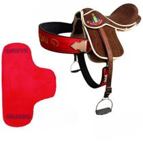 Sela de campo Cavalgada Selote de vaquejada montaria Completa