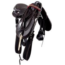 Sela de Cavalo Australiana IENE Marrom 16 Polegadas Inox Cavalgada Passeio