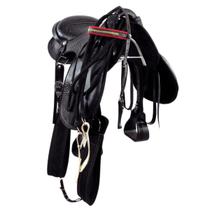 Sela de Cavalo Australiana IENE Preta 16 Polegadas Inox Cavalgada Passeio Sela de Cavalo Australiana IENE Preta 16 Polegadas Inox Cavalgada Passeio