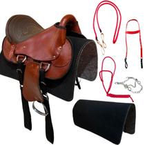 Sela de Cavalo Australiana Kit Completo para Cavalgadas e Passeios Cores Variadas Sela de Cavalo Australiana Kit Completo para Cavalgadas e Passeios Cores Variadas
