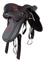 Sela de Cavalo com Cabeça Mangalarga Soft Marrom Simples 16 Polegadas Passeio Sela de Cavalo com Cabeça Mangalarga Soft Marrom Simples 16 Polegadas Passeio