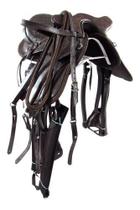 Sela De Criança Australiana Completa Arreada 12 Polegadas Marrom