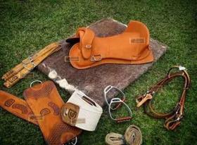 Sela Freio De Ouro Completa 12X Cavalo Crioulo Celas Arreio