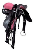 Sela Lisa Com Cabeça Modelo Australiano Preta + Rosa 16 Polegadas Imperdível